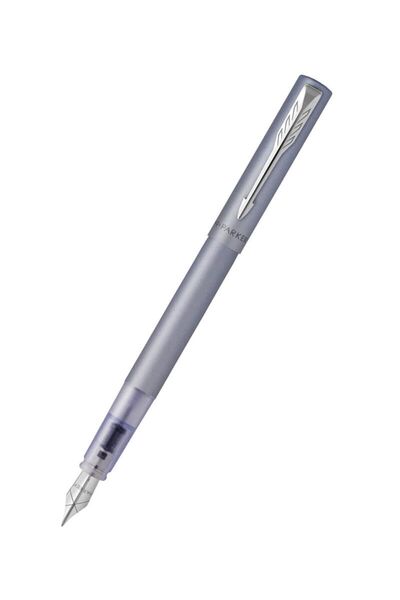 Vector XL m Nib Fountain Pen Silver Blue