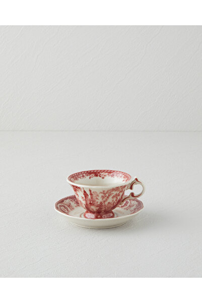 Preston Stoneware сет за кафе од 2 дела за 1 лице 100 ml бордо