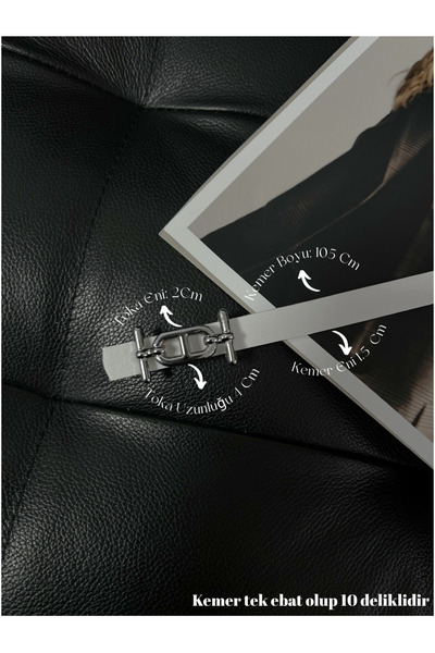 Silver Buckle Thin Belt, Trouser Belt, Shirt Belt, Coat Belt