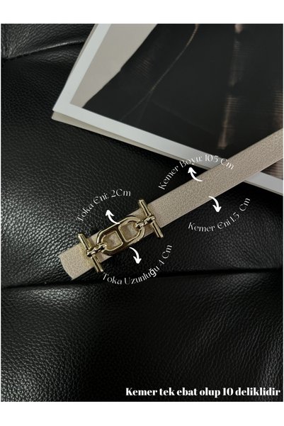Thin Belt with Gold Buckle, Trouser Belt, Shirt Belt, Jacket Belt