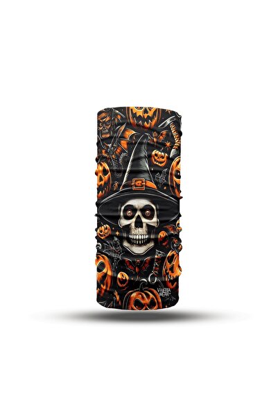Witch Skull(Halloween) Buff – марама за врат со дезен и бандана маска | Унисекс додаток за на отворено