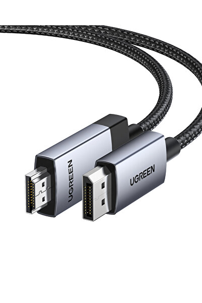 4K 60Hz DisplayPort до HDMI плетен кабел, 2m, 15774