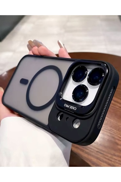 iPhone 17 Compatible Case with Stand, Pro Lens, Magsafe Supported Case