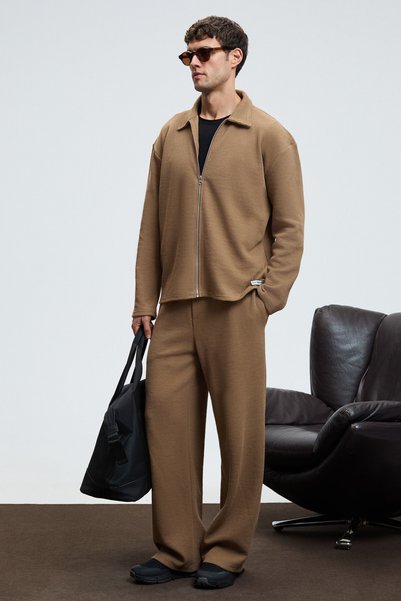 Lachlan Men's Waffle Special Textured Corduroy Label Mink Pants