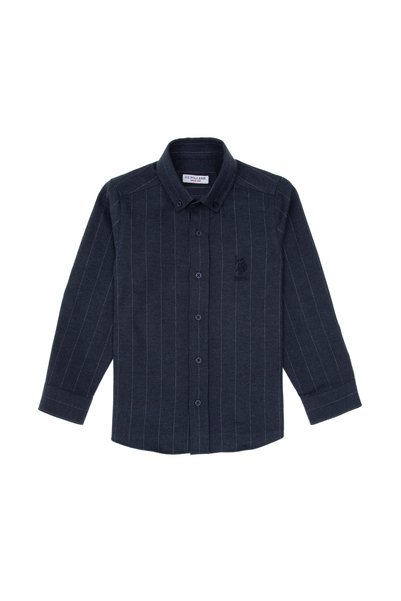 Boys Navy Long Sleeve Shirt 50316670-VR033