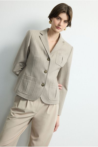 Fashion Passion Pocket Detailed Jacket