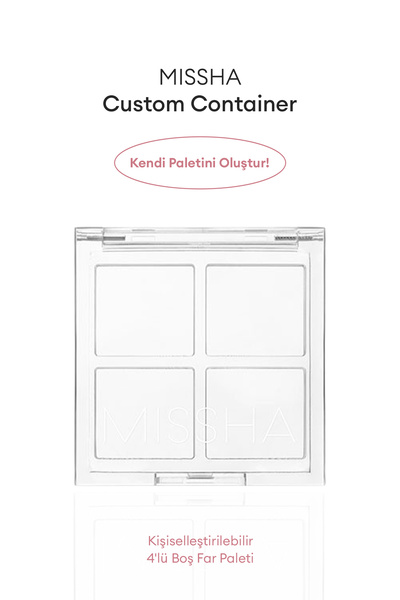 Персонализирана празна палета за сенки од 4 дела, Custom Palette Container
