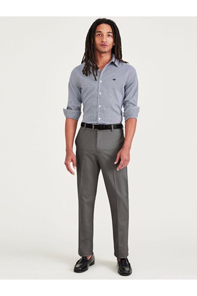 Signature Stain Defender Creased Slim Fit Trousers