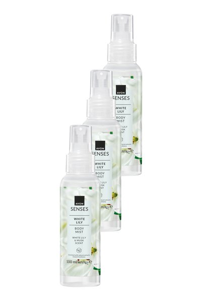 Senses White Lily White Lily Scented Body Spray 100 Ml. Triple Set