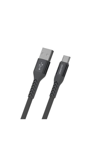PBS419 Type-C кабел за полнење 1.2M 2.4A брзо полнење и пренос на податоци ултра издржлив сив