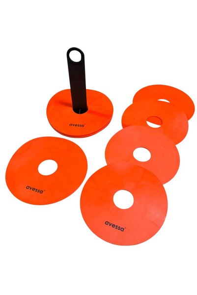 Cnk-87 Rubber Training Bowl Set 10 Pieces Orange