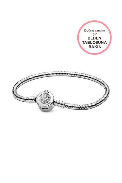 Moments Sparkling Crown O Clip Bracelet