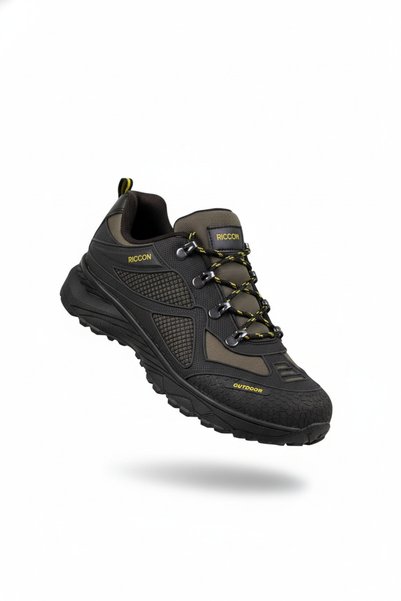 Khaki Unisex 3D Rubber Trekking Shoes 00128030