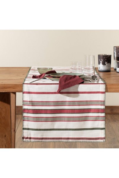 Cana Runner Ecru/Green
