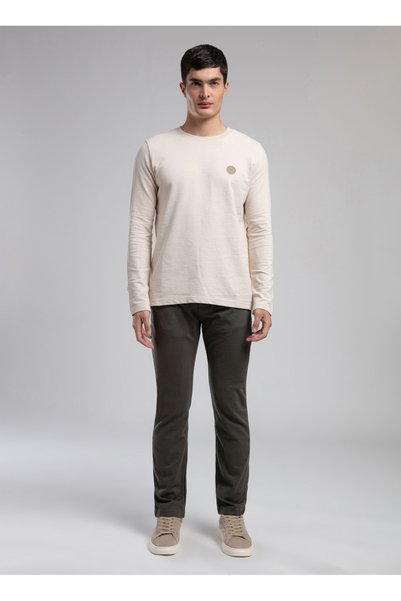 Normal Bel Straight Khaki Men's Chino Trousers 261 Lcm 221006 Robb Khaki