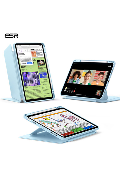 iPad Air 10.9 инчи 4/5 (4-та ген/5-та ген) - Air 11 (M2-M3/ 2024-2025) футрола на преклоп (со држач за пенкало)