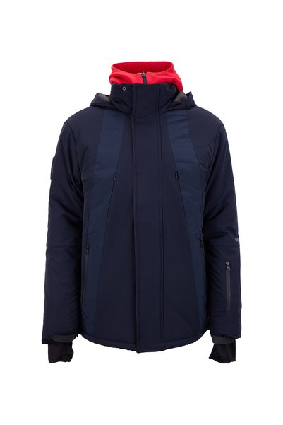 D5WM-MNT3794 Navy Blue Relaxed Straight Men's Ski Jacket