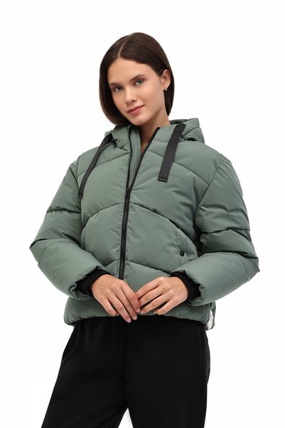 Wl 2Nora 5Pr Green Women's Short Coat