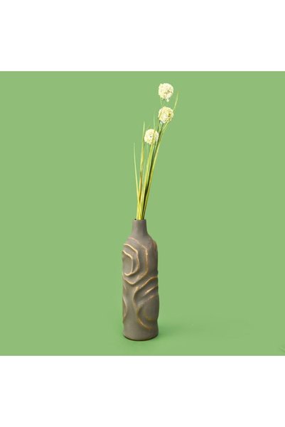 Deco Allium Branch Flower - Green - 87 cm