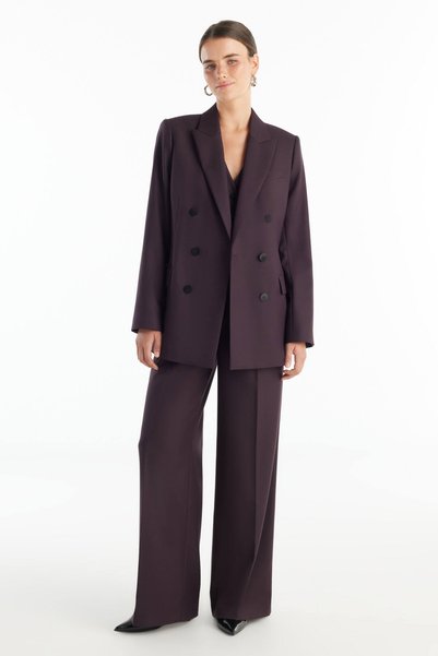 Bordo Wide-Leg Pants
