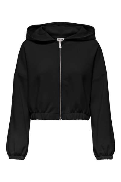 Onlscarlett Life Ls Zip Hood Swt Noos Women's Black Sweatshirt - 15346449