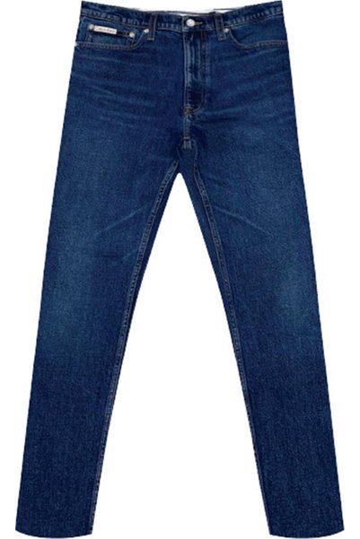 Slim Taper Oil Slick Men's Jean Pants Gray