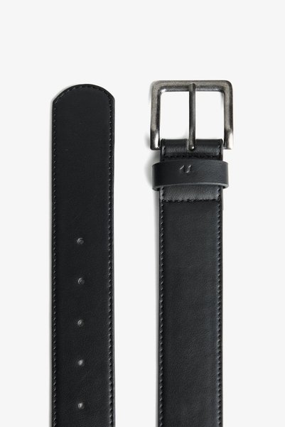Wide Faux Leather Belt