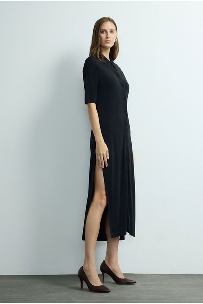 Fashion Passion Knitted Shirt Dress
