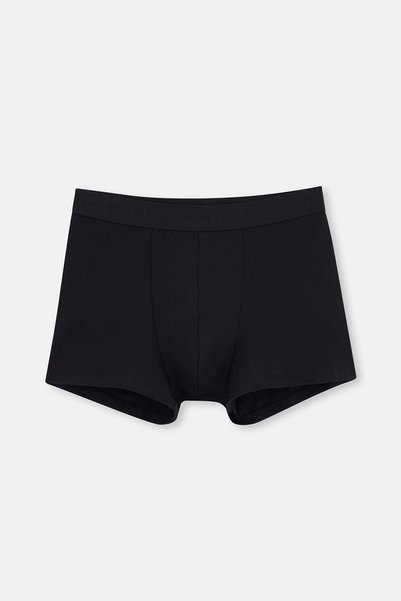 Black Compact Combed Cotton Boxer