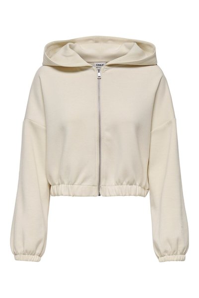 Onlscarlett Life Ls Zip Hood Swt Noos Women's Gray Sweatshirt - 15346449