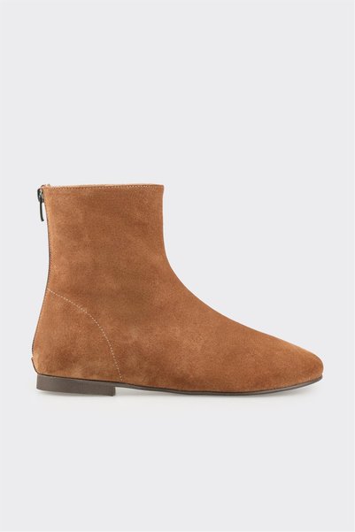 Tan Leather Women's Casual Boots