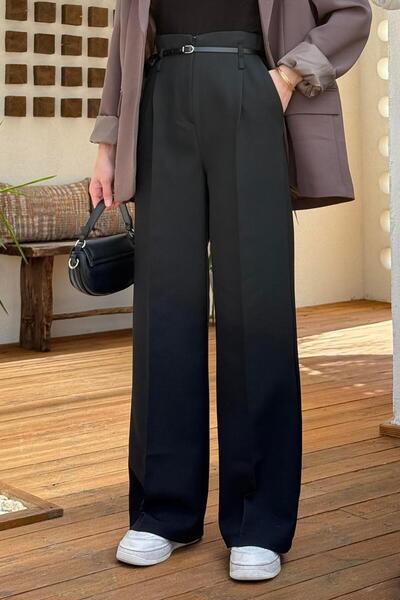 High Waist Trousers Black