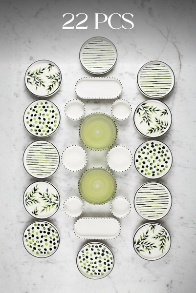 Greentree Stackable Breakfast Set - Luxury Breakfast Presentation Set Plate