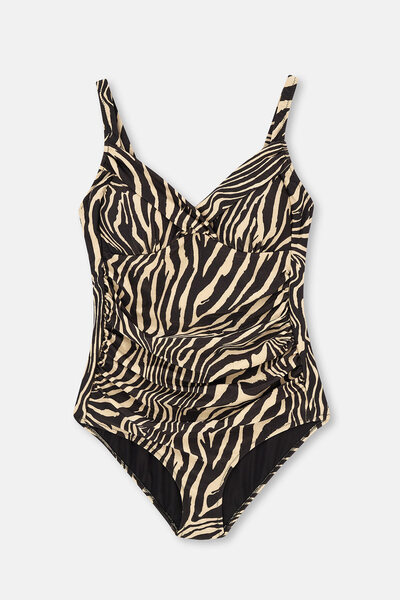 Multicolor Corseted Recovery Swimsuit