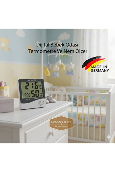 Паметен термометар и мерач на влажност за бебешка соба - Germany