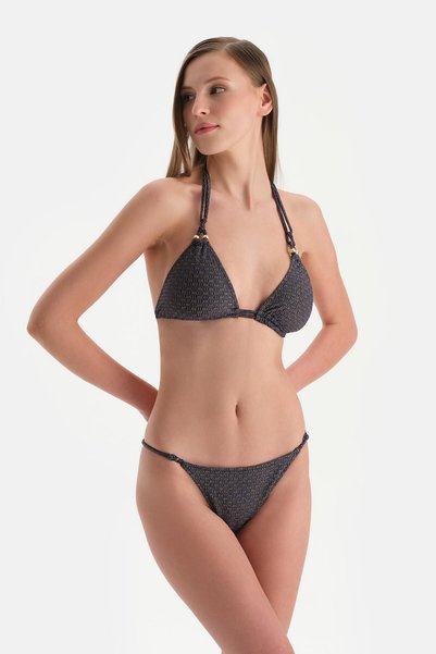 Low Waist Navy Blue Bikini Bottom