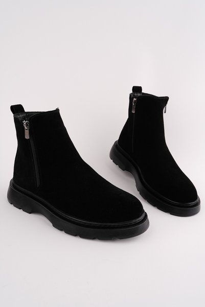 Chelsea Genuine Leather Double-Zip Guaranteed Men's Winter Boots