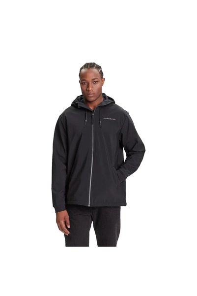 EQYJK04185-LIVE FOR THE DREAM Black Plain Men's Coat