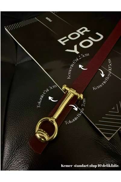 Design Long Buckle Thin Women's Belt, Jacket Belt, Shirt Belt, Dress Belt