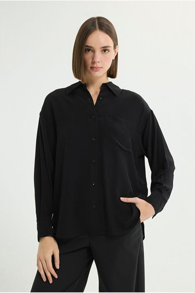 Pocket Detailed Shirt Collar Shirt