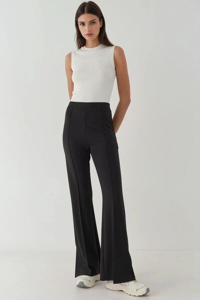 High Waist Flare Trousers