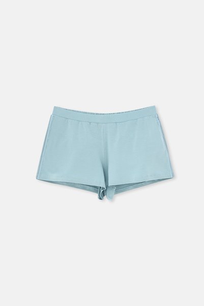 Ada Çayı Basic Shorts with Side Stripe Lace Detail