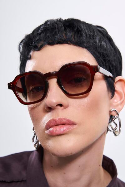 Valeno Brown Gradient Sunglasses