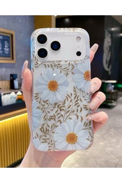 iPhone 17 Pro Max Compatible Shiny Glitter Patterned Case