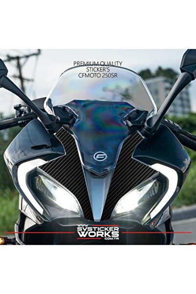 CFMOTO 250SR налепница за преден дел, готов комплет со карбонски дезен