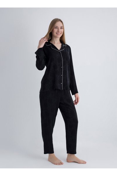 Black Women's Pajama Bottoms 50Viv10701