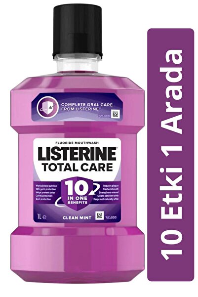 Total Care 10во1 водичка за уста 1lt, 10 придобивки за лош здив и заштитен слој на забите