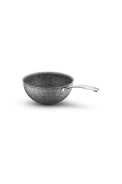 Stone-Age 26 cm вок тава со индукција, отпорна на гребење и нелеплива