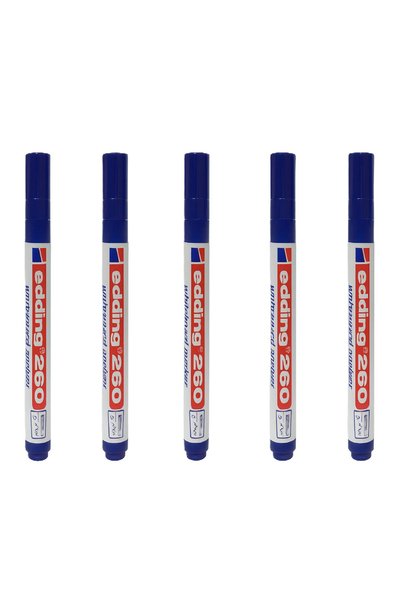 260 Whiteboard Marker Blue 5 Pieces