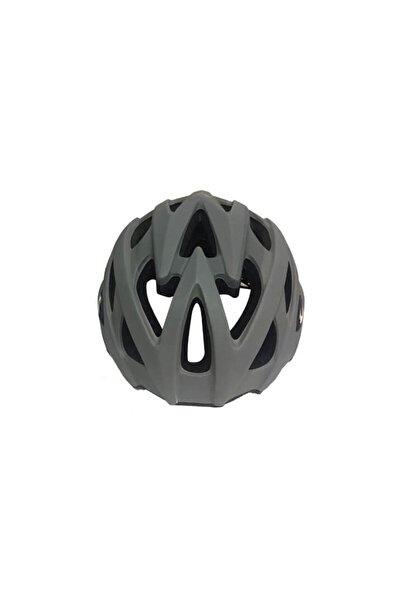 Кацига MV29 со задно LED светло мрежеста MTB велосипедска кацига L големина сива темно сива